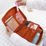Portable Travel Multi Pocket Cosmetic Toiletries Organizer Bag